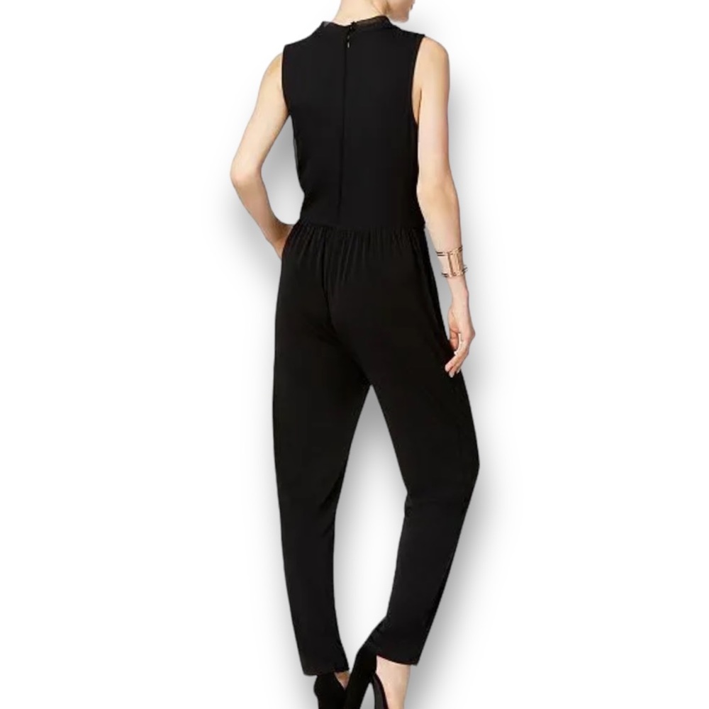 Bar III Sleeveless Cocktail Drape Jumpsuit - Picture 7 of 11